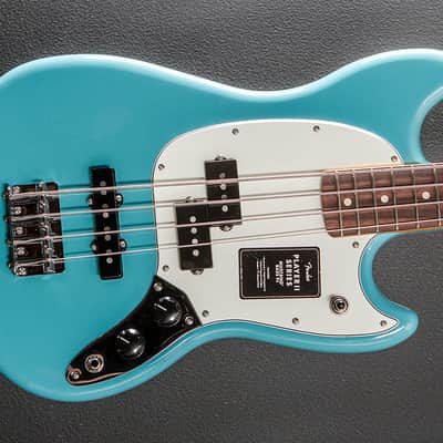 Fender Player II Mustang Bass PJ - Aquatone Blue w/Rosewood image 1