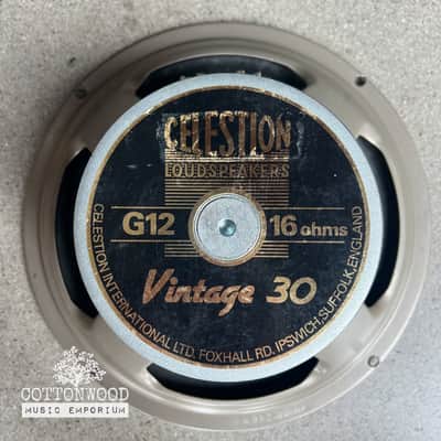 UK-Made Celestion G12 Vintage 30 Guitar Speaker – 16 Ohm (T3904, Original 444 Cone) image 1