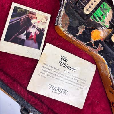 Hamer Custom Explorer 1980s 4 digit serial Orig. HSC, hang tag and era Photo! image 23