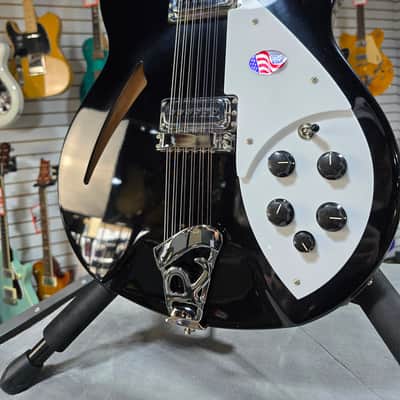 NEW 2024 Rickenbacker 330/12 Semi-Hollow Electric - Jetglo w/OHSC #744 image 2