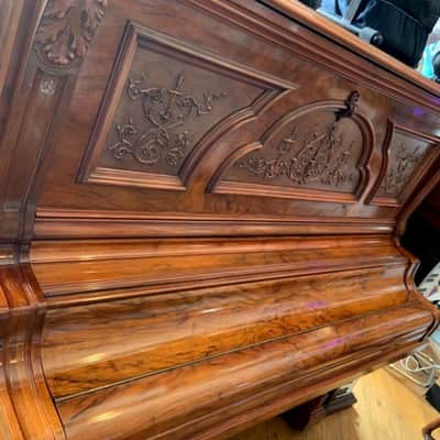 Beautiful Pristine 1898 Antique "Bush & Gerts " Upright Piano Comp. Overhauled image 8