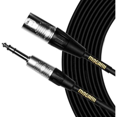 Mogami CorePlus XLR Male to 1/4" TRS Male Patch Cable (10’) image 1