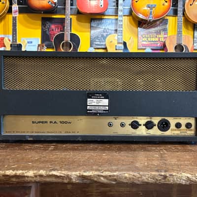 Marshall Super PA 100w Head 1972 image 5