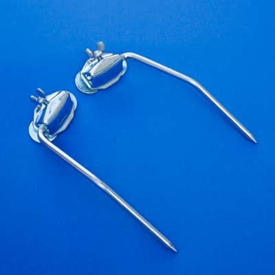 Ludwig Super Classic Folding Bass Drum Spurs Complete 60s image 2
