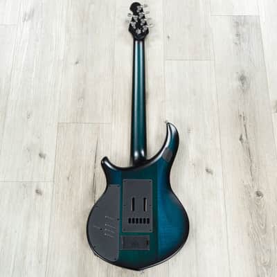 Ernie Ball Music Man John Petrucci Majesty 6 Guitar, Ebony Fretboard, Blue Silk image 5
