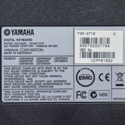 Yamaha PSR-S710 61-Key Digital Arranger Workstation Keyboard Synthesizer #UCPP01092 image 13