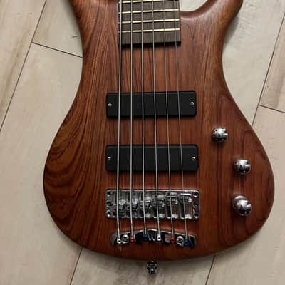 Warwick Corvette German 6 string Pro Series Bartolini Bass 2010s - Natural Satin Bubinga image 1