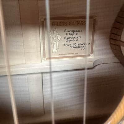 circa 1980's Ehlers Natural Acoustic Guitar image 2
