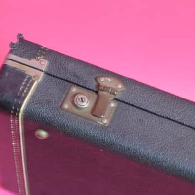 Vintage1960's Fender Jazzmaster / Jaguar Hard Case - Black Tolex -  Pre-CBS Strat image 11