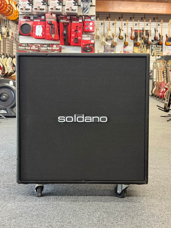 Soldano 412 Straight 240-Watt 4x12" Straight  Guitar Speaker Cabinet 2020s - Black image 1