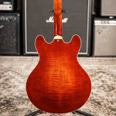 Eastman T486 Thinline Semi-Hollow Electric Guitar - Classic with Hardshell Case image 7