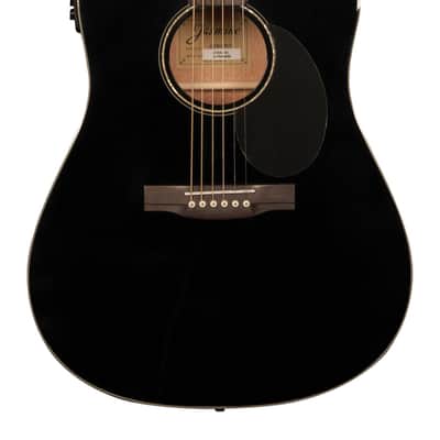 Jasmine JD39CE-BLK Dreadnought Acoustic Electric Guitar. Black Finish image 1