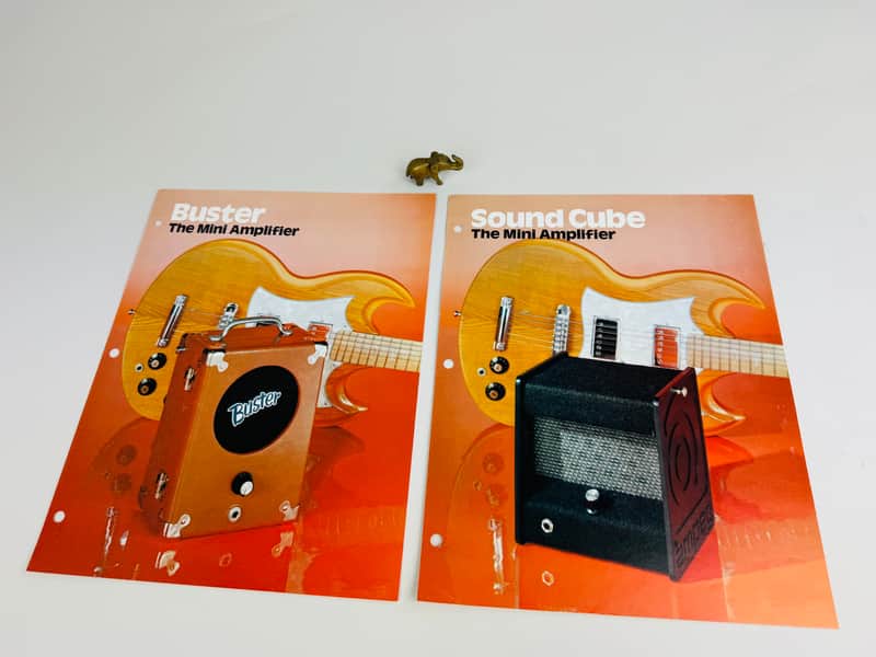 Ampeg Buster & Sound Cube Mini Amplifier Flyer Pair 1978 image 1