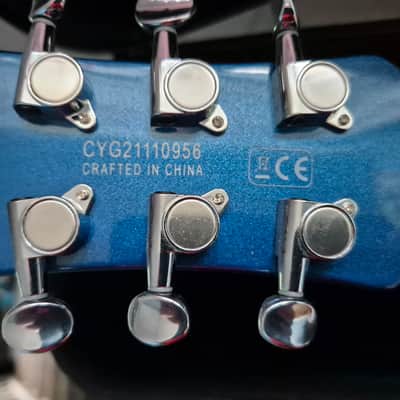 Gretsch G5232T Electromatic Double Jet FT 2022 - Present - Fairline Blue Gretsch Hardcase image 7