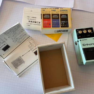 Boss EH-2 Enhancer (Silver Label) 1990 - 1998 - Light Blue in Very  Good Condition  in Box with  papers. image 9