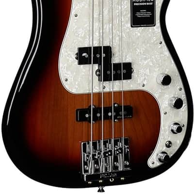 Fender Player II Modified Active Precision Electric Bass, Maple Fingerboard, 3 Tone Sunburst TGF33 image 2