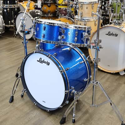 Ludwig Neusonic Mod2 4-Piece Shell Pack 10/12/16/22 (Blue Super Sparkle) image 2