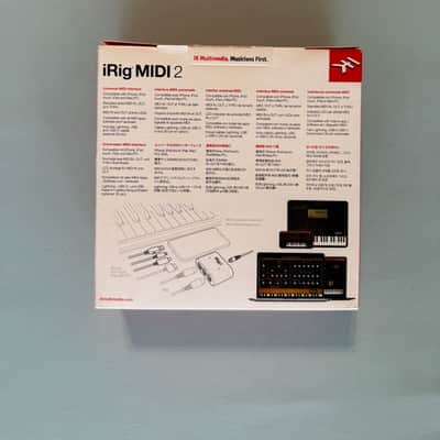 IK Multimedia iRig MIDI 2 Mobile USB/Lightning Interface for iOS 2014 - Present - Black image 3