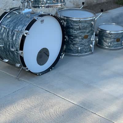 Gretsch Stop Sign Badge Drums 1970-1979 - Sky Blue Pearl image 10