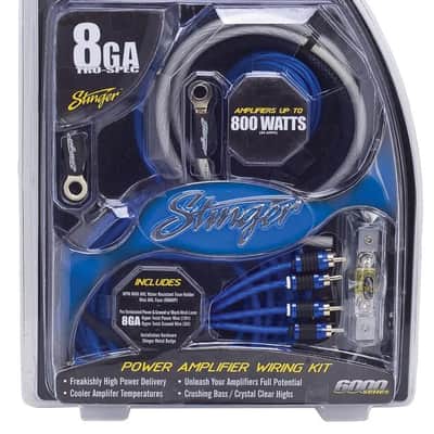 Stinger SK6681 8 Gauge 6000 Series Complete Amplifier Installation Kit 100% oxygen-free Copper image 3