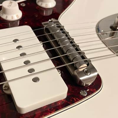 Bensonite Jazzmaster Bridge V2 - Nickel Plated Brass - 9.5'' radius image 14