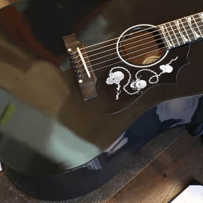 2022 Gibson Dave Mustaine Signature Songwriter Acoustic Guitar Black Ebony + COA OHSC image 6