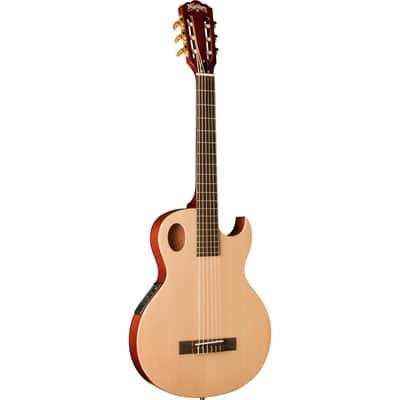 Washburn EACT42S Thinline Nylon String Classical Acoustic Electric Guitar image 2