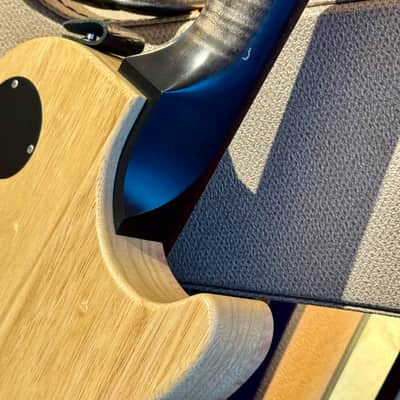 Nik Huber LEFT HANDED KRAUSTER II “ Custom Shop” KORINA & Super Flame Top 2016 Charcoal Black image 14
