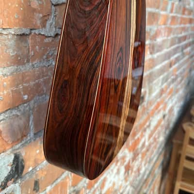 Luis Pilarte Custom Port Orford Cedar/Cocobolo Pineapple Tenor Ukulele with Reunion Blu es Structured Gig Bag 2025 - Gloss image 6