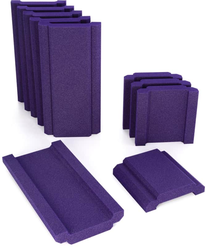 Auralex WaveCave Royale Acoustic Panel Herringbone Kit- Purple image 1