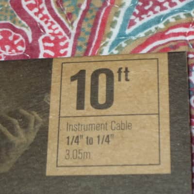 TWO new in package D'Addario Classic Series Instrument Cable Straight to Straight, 10ft. PW-CGT-10, Black / ultra-pure, oxygen-free copper coaxial conductor with dense spiral shielding in a low capacitance design / Double molded plug design image 19