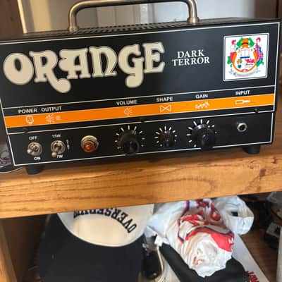 Orange Dark Terror 15 Watt Amp Head and 8ohm Orange Cab image 1