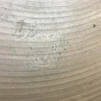 14" Vintage Italian Zanchi Revere Paper Thin Hi Hat Cymbals UFIP K 608g/636g #494 image 5