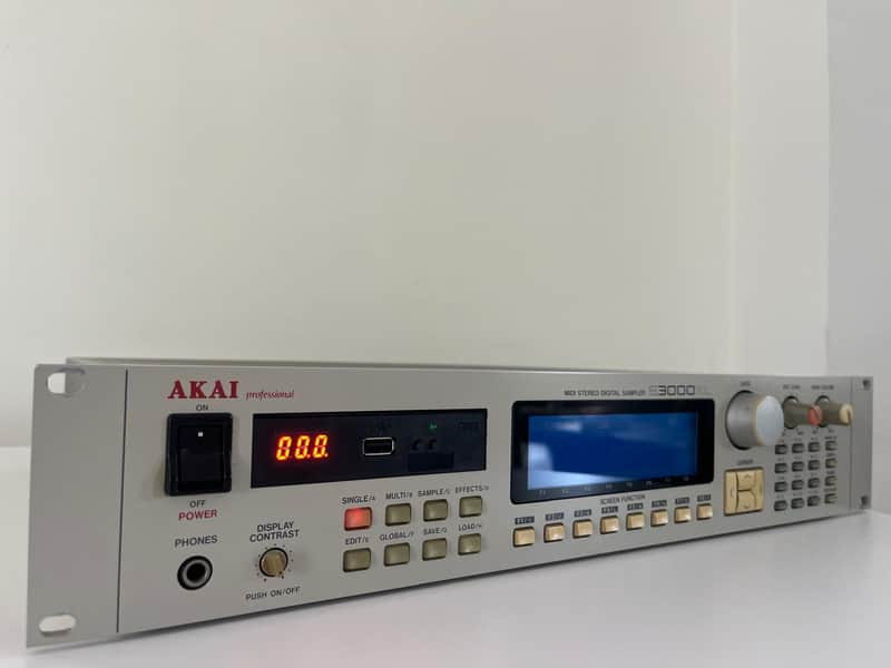 Akai S3000XL Rack Sampler with Gotek USB Floppy Emulator + Original Drive image 1