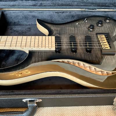 Wreck Guitars Blue Morpho Classic 2020 Trans Black Top Finish in High Gloss image 4