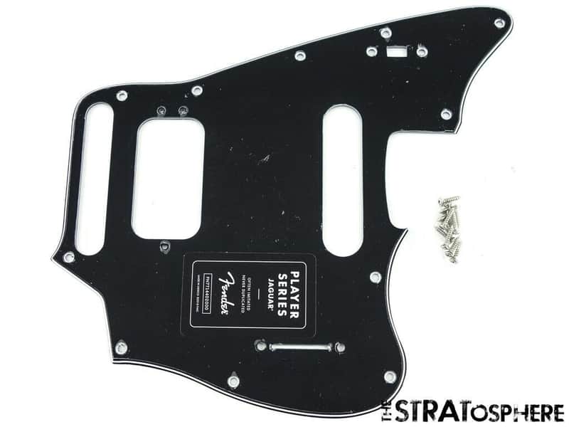 Fender Player Jaguar Series 3 Ply PICKGUARD, Guitar Parts Black HS Jaguar image 1