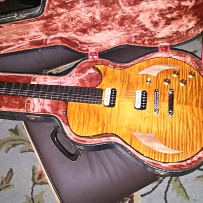 Marchione 59 burst semi Hollow  2016 Amber image 1
