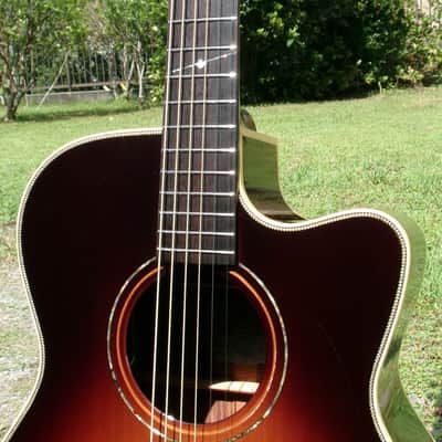 2011 K Yairi WY-1SB Electric Acoustic Guitar with cutaway+Hard Case etc. image 3