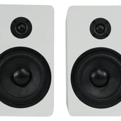 2 Rockville RockShelf 54W 360w White 5.25" Home Theater Bookshelf Speakers/4 Ohm image 2