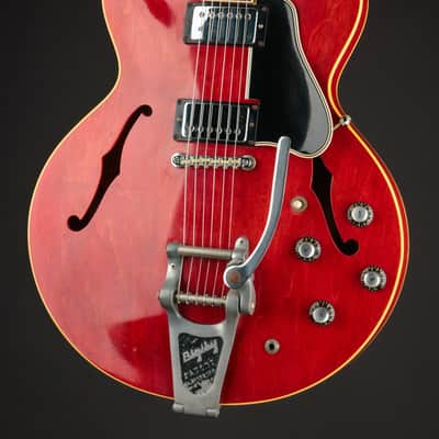 1966 Gibson ES-335TDC Cherry w/ Bigsby image 2