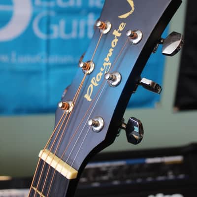 Dean Playmate JBB, acoustic guitar, 3/4 size student guitar Blue Black Burst image 2
