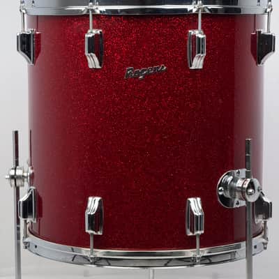 Rogers 22/13/16/5x14" VIDEO 60's Dayton-Era Holiday "Cozy Cole" Drum Set - Red Sparkle imagen 18