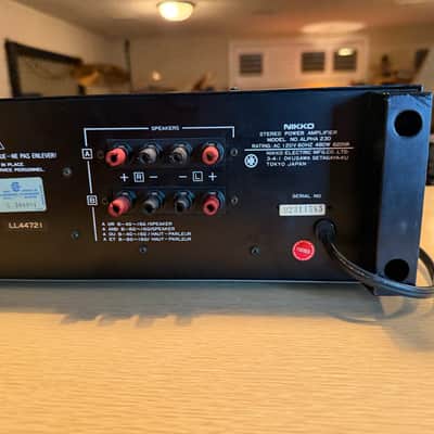 Nikko Alpha 230 Dark Red Faceplate | Serviced Power Amp | 120 WPC | Japan image 10
