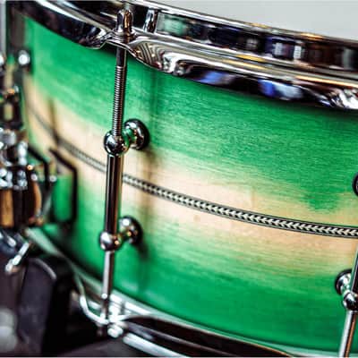 Polmuz Maple Model 1 - 22/10/12/14/16/14SD - Inlayed Artist Green to natural Fade image 8