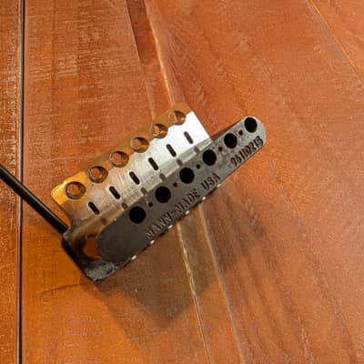 MannMade USA Tremolo Bridge With Trem Arm Heavy Block Chrome/Black 15.6Oz image 11