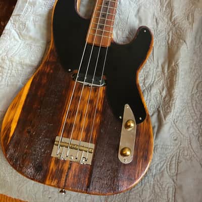 Rick Kelly (Carmine Street Guitars) P bass ”Trinity Church” pine skimtop image 4