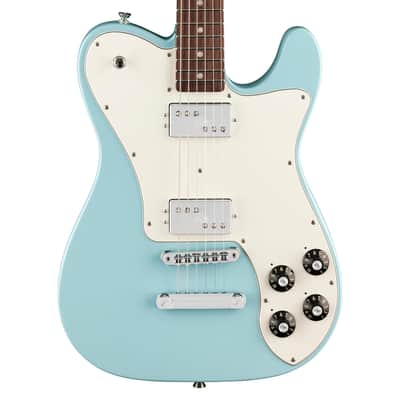 Used Fender Kingfish Delta Day Telecaster Deluxe - Daphne Blue w/Rosewood FB image 1