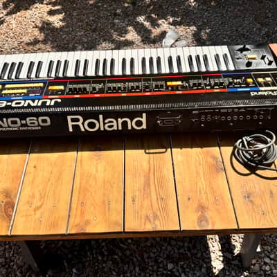 Roland Juno-60 61-Key Polyphonic Synthesizer 1982 - 1984 - Black image 2