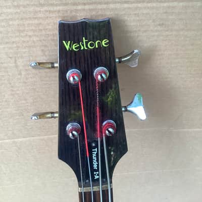Westone Thunder 1 A Lefthand Lefthanded bass made in Japan active 18 volt  ULTRA RARE Lefty model image 16