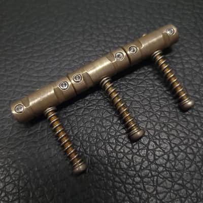 GOTOH In-Tune Compensating Saddles Fender Telecaster Tele *AGED² BRASS image 2